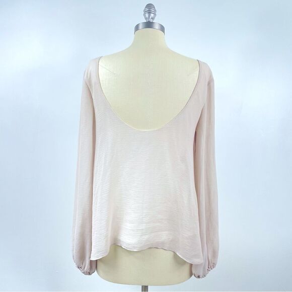 Show Me Your MUMU | beige long sleeve blouse s/m - Picture 1 of 6